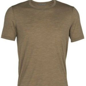 NWT Icebreaker Men's Merino Tech Lite Short Sleeve Crewe T-Shirt - L - Flint